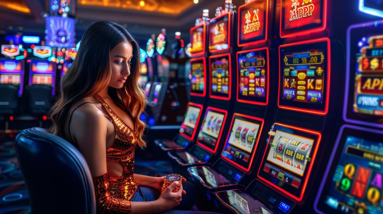 Casino section with live dealer and slot game options on okbet login